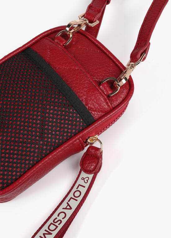 Porta celular Lola Casademunt rombos Rojo