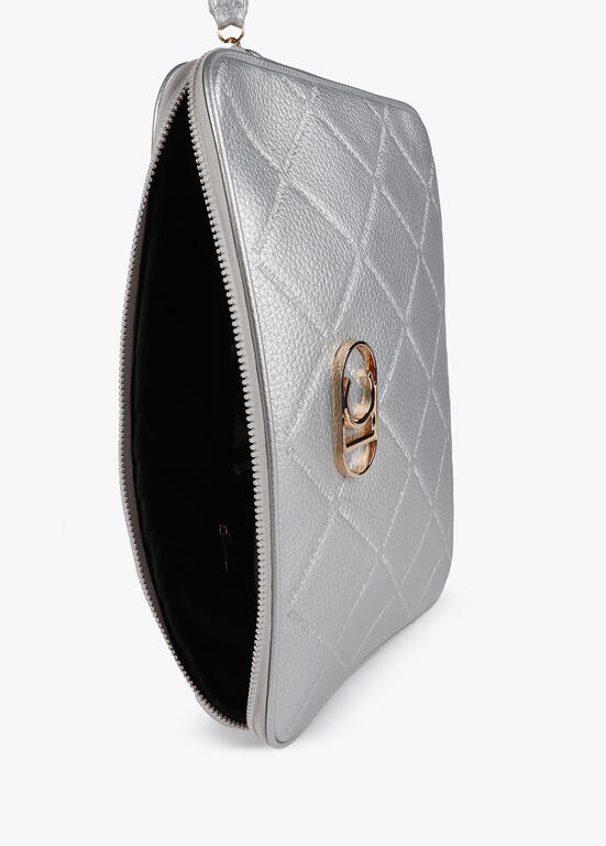 Porta Notebook Lola Casademunt monorama Rombos Plateado