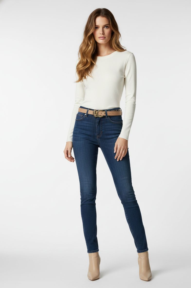 Cinturon Lola Casademunt reversible hebilla LC leopardo crudo-gris