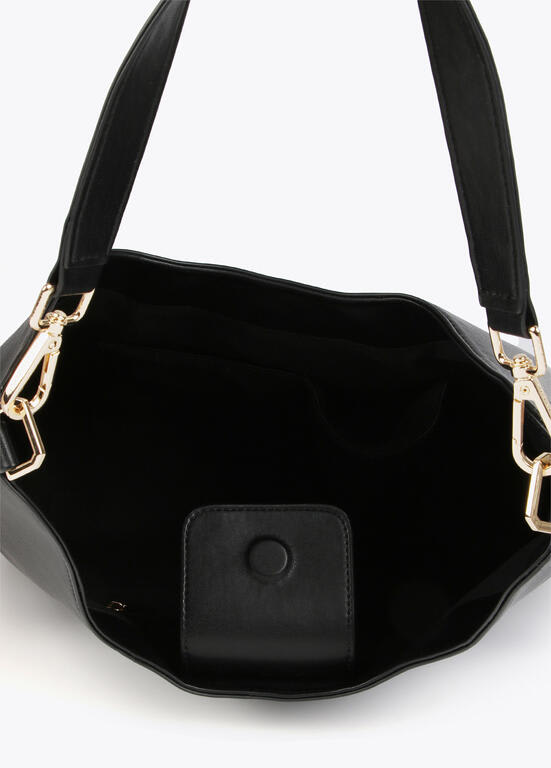 Bolso Lola Casademunt con ojales cuadrados Negro