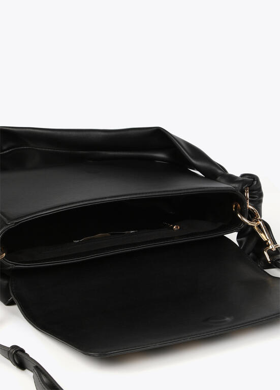 Cartera Lola Casademunt rectangular con ojales cuadrado Negro