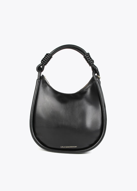 Cartera Lola Casademunt Media luna grande Negro