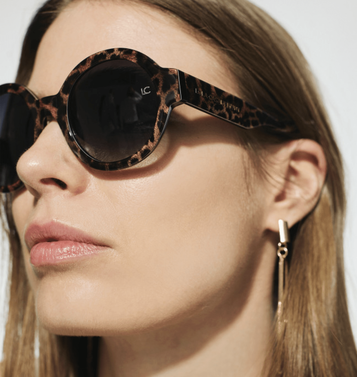 Lentes Lola Casademunt Marco redondo animal print