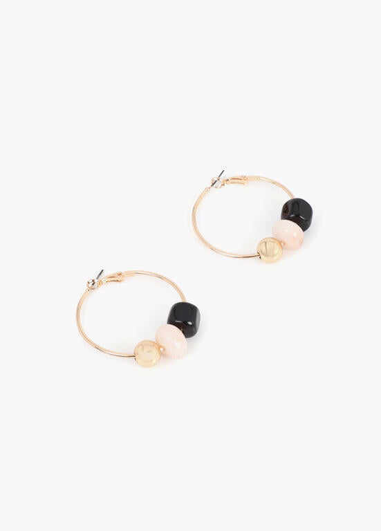 Aros Lola Casademunt con detalles acrílicos multicolor