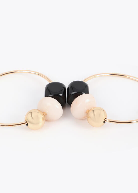 Aros Lola Casademunt con detalles acrílicos multicolor