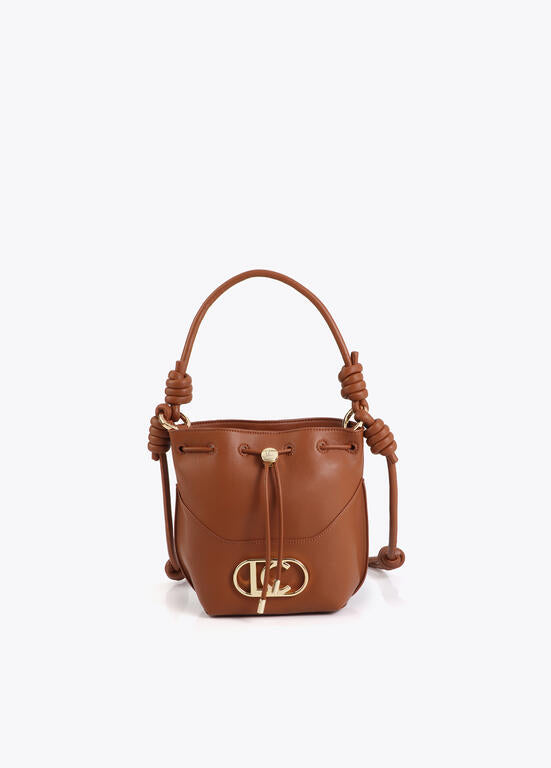 Bolso Lola Casademunt asa nudos tipo judas pieza inferior cafe