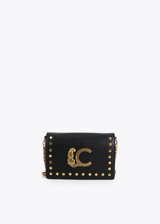 Cartera Lola Casademunt Bandolera con solapa  animal tachas