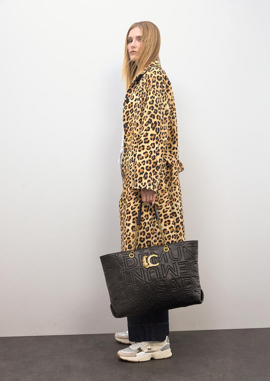 Cartera Lola Casademunt Shopper pespunte logo