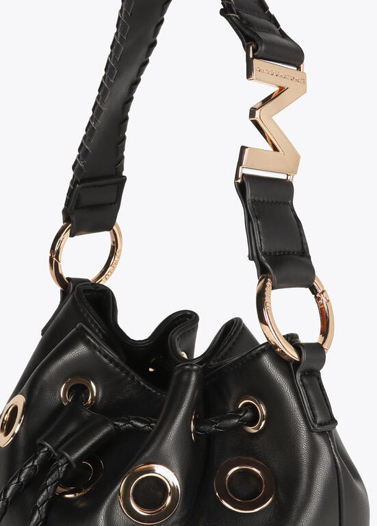 Cartera Lola Casademunt Bombonera con tachas Negro