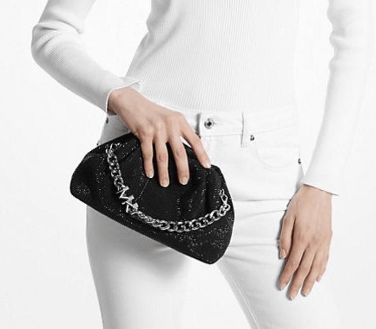 Cartera Michael Kors Nola brillante Negra