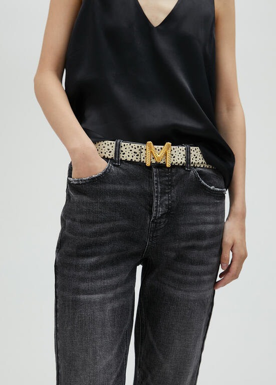 Cinturon Lola Casademunt Reversible Dalmata