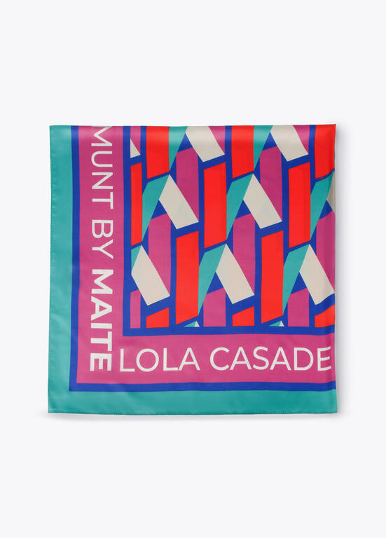 Pañuelo Lola Casademunt Satinago estampado geométrico