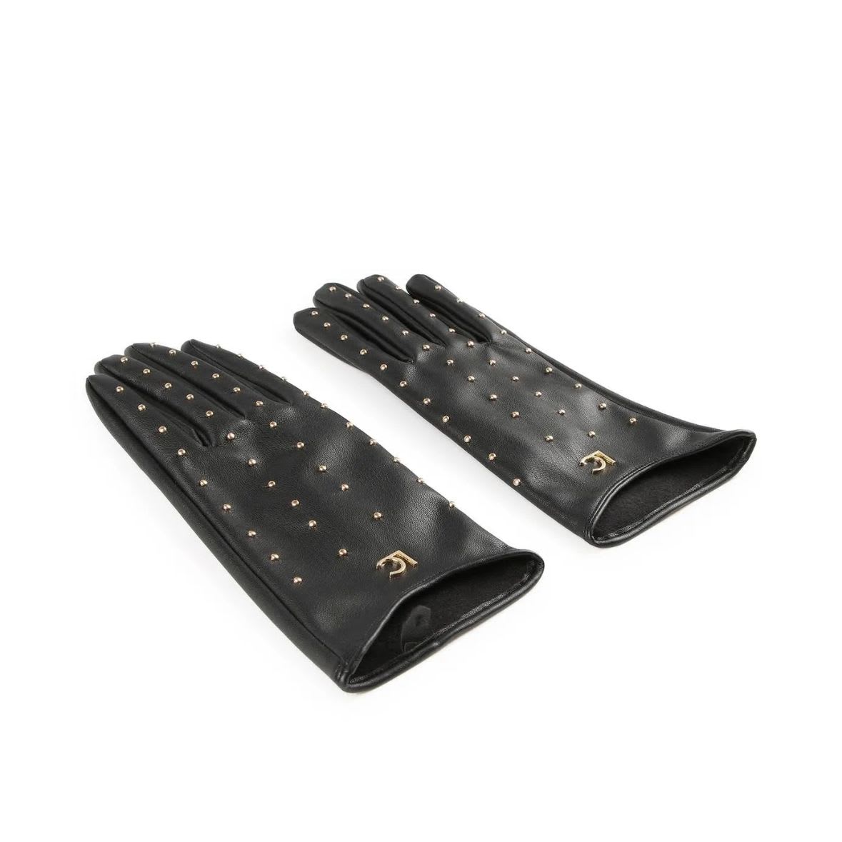 Guantes Lola Casademunt Negro con tachas